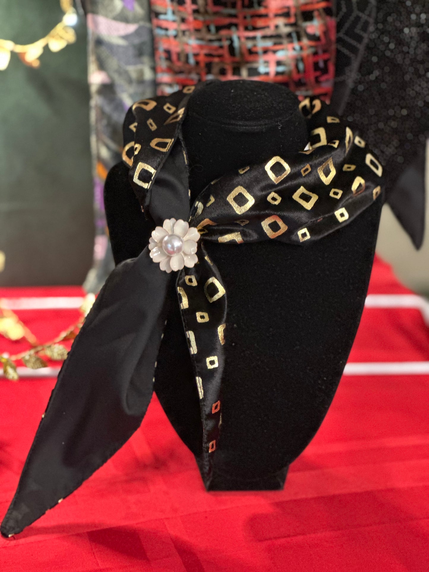 Foulard con chiusura ad anello